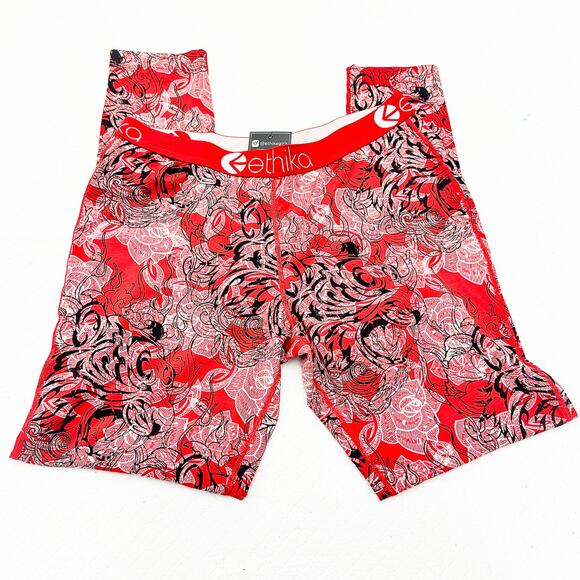 Ethika Red Print Stretch Waistband Legging Pant Size XL NWT - Picture 6 of 7